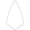 Picture of 10-1/2" Wide Heel Brick Trowel with 5" Wood Handle
